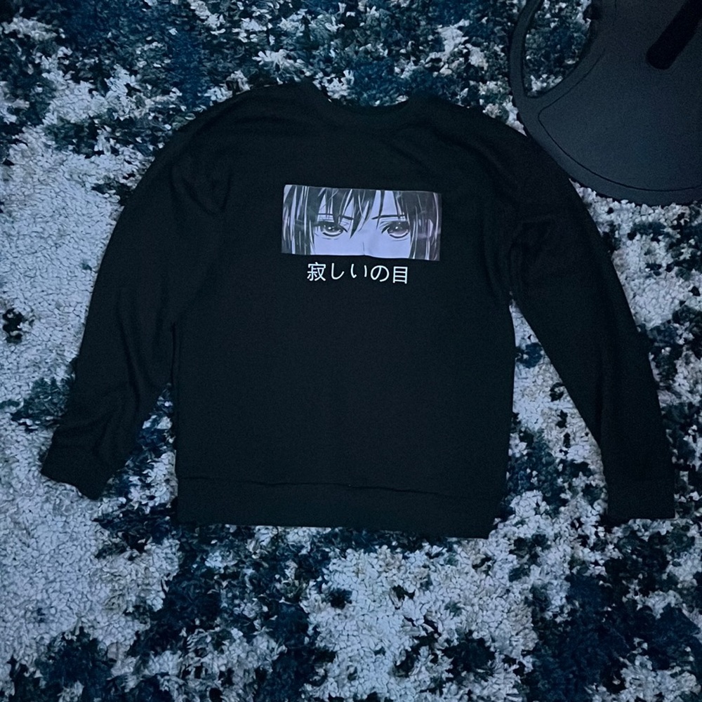 Anime black long sleeve good condition thick material